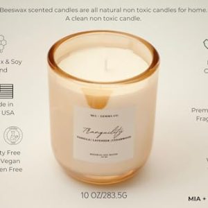 Tranquility Vanilla Lavender Cedarwood 10oz Beeswax Candle