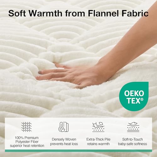 Novilla Soft Queen Mattress Topper - Plush & Warm Comfort - Image 4