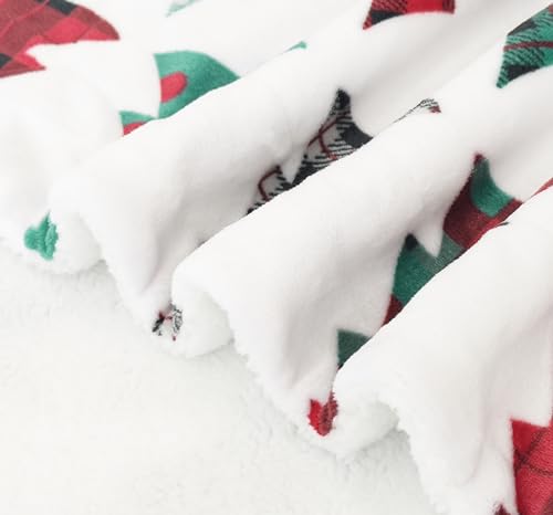 Elegant Comfort Reversible Flannel Fleece Christmas Throw - Image 6
