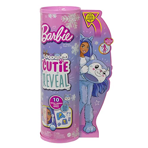 Barbie Cutie Reveal Snowflake Husky Doll - 10 Surprises! - Image 7