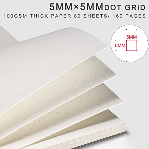 AHGXG 3-Pack A5 Spiral Dotted Journals - 100 GSM Paper - Image 4