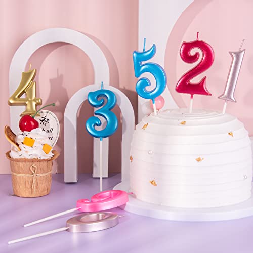 Elegant Pink Number 7 Birthday Cake Candle - Image 5