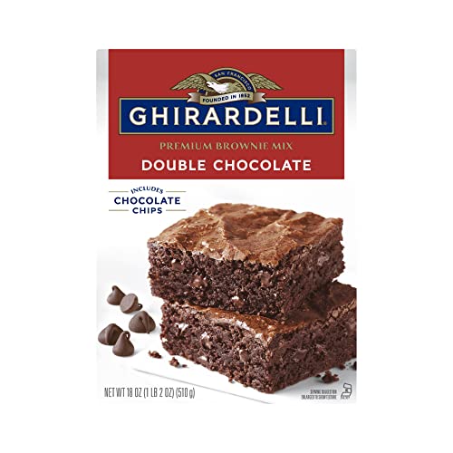 Ghirardelli Double Chocolate Premium Brownie Mix, 18oz