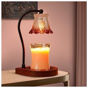 Dimmable Candle Warmer Lamp with Timer – Elegant Home Decor
