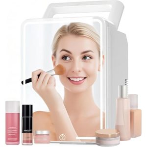 Kikihuose 12L Skincare Fridge with Mirror & LED Light