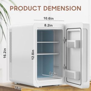 Kikihuose 20L Skincare Fridge with LED Mirror & Warmer