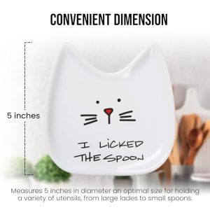Blobby Cat Spoon Rest – “I Licked the Spoon”