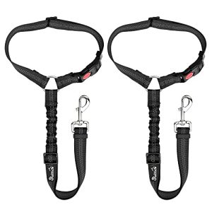 Dog Car Seat Belt (2-Pack) – Adjustable Safety Harness