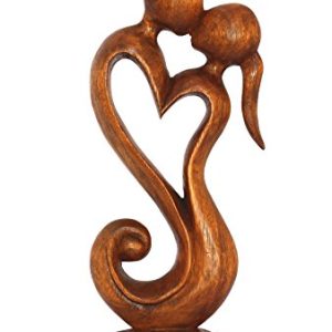 G6 COLLECTION 12″ Wooden Abstract ‘Eternal Love’ Sculpture