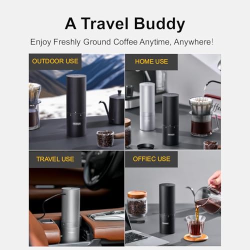 V6 Pro Portable Electric Grinder: 60 Settings, USB-C - Image 6