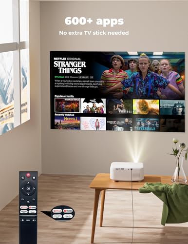 Lisowod L02 1080P Smart Projector - WiFi, Bluetooth, Netflix - Image 2