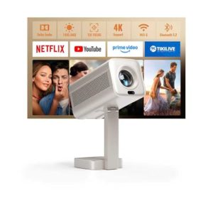 VOPLLS Smart Mini Projector: 4K, WiFi, Bluetooth, Netflix