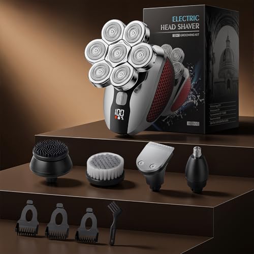 Professional 5-in-1 Electric Head Shaver for Bald Men - 7D - Image 7