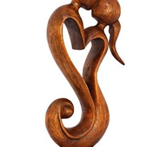 G6 COLLECTION 12″ Wooden Abstract ‘Eternal Love’ Sculpture