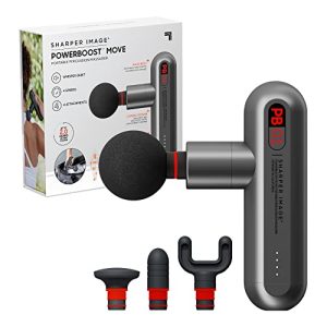 Sharper Image Powerboost Move Mini Massage Gun – Deep Tissue