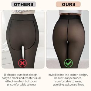 Apriddeo One-Seam Fleece Lined Tights: High Waist Warmth