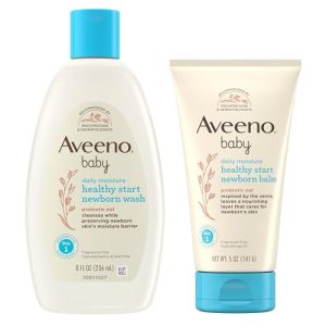 Aveeno Baby Newborn Wash & Balm Bundle – Fragrance-Free