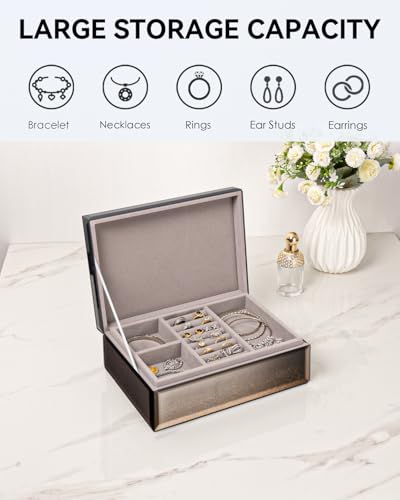 GemVouge Jewelry Organizer Box with Removable Tray - Image 5