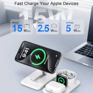 3-in-1 Foldable Magnetic Wireless Charger for Apple Devices