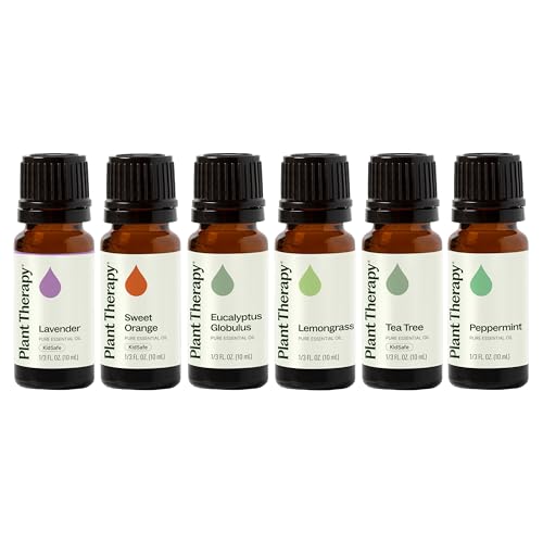 Plant Therapy Breathe Easy Essential Oil Set - 6 Pure Oils