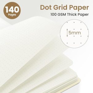 ZOTIA A5 Spiral Dotted Journal for Women – Work & School