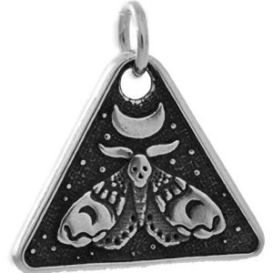 Sterling Silver Moon Moth Necklace – Unique Hawkmoth Jewelry