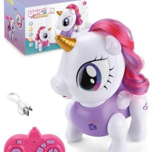 Interactive Unicorn Robot Toy for Kids – Voice & RC