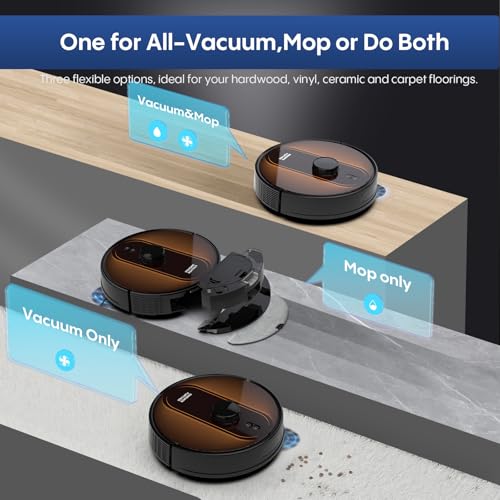 AZQQ LiDAR Robot Vacuum & Mop - 5000Pa Suction, Self-Empty - Image 4