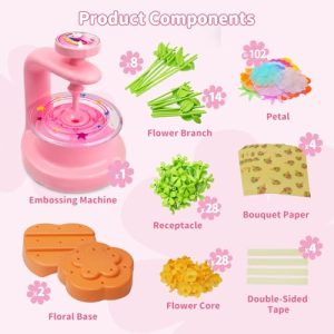 VNLINA DIY Fabric Flower Bouquets Craft Kit for Girls