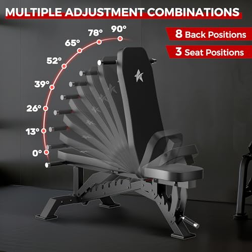 STACOO Adjustable Weight Bench - Home Gym, 1300LBS Capacity - Image 3