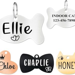 Ultra Joys Personalized Fish Pet ID Tag – Stainless Steel