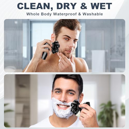 Hexus Detachable Head Shaver for Bald Men - Wet/Dry & LED - Image 5