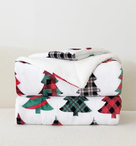 Elegant Comfort Reversible Flannel Fleece Christmas Throw - Image 3
