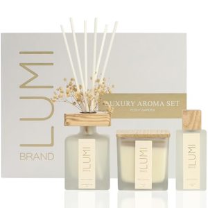 Luxury Peony Garden Aroma Set – Reed Diffuser & Candle