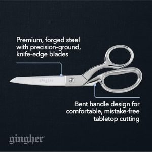 Gingher 8″ Dressmaker’s Fabric Scissors – Stainless Steel