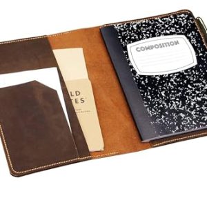Personalized Vintage Leather Composition Notebook Cover