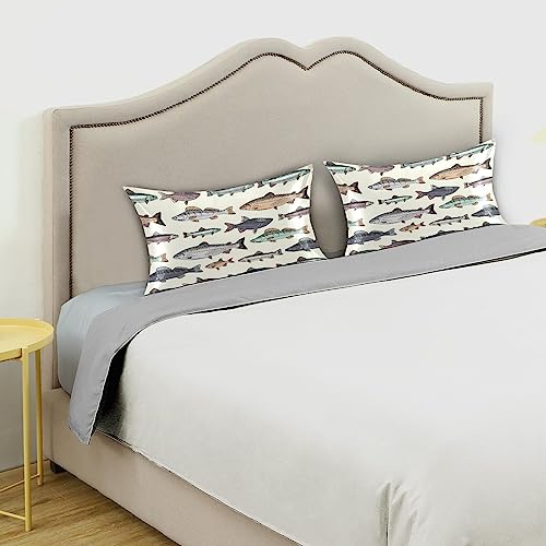 Vintage Fish Satin Pillowcase for Hair & Skin (20x26) - Image 2