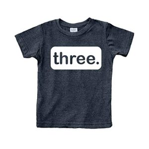 Boy’s 3rd Birthday Toddler T-Shirt Outfit Charcoal Black