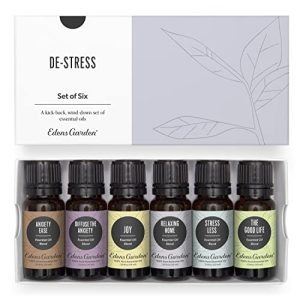 Edens Garden De-Stress 6 Essential Oil Set – Relaxation Blends
