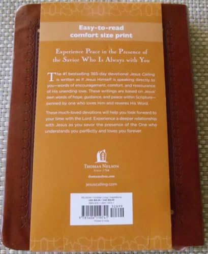 Jesus Calling Daily Devotional: Large Print, Leathersoft - Image 2