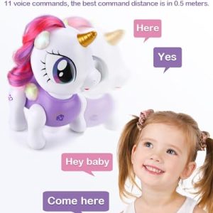 Interactive Unicorn Robot Toy for Kids – Voice & RC