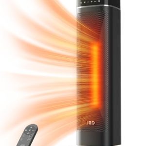 JRD 24″ Ceramic Space Heater – Remote, Night Light & 80°
