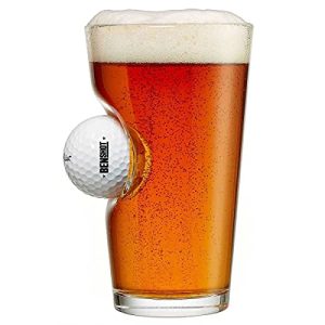 BenShot Golf Ball Pint Glass – 16oz Made in USA Gift