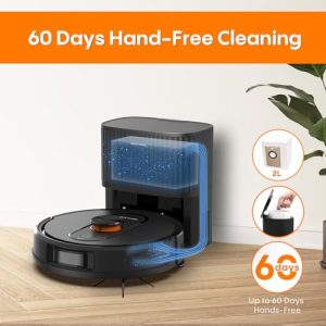 Robot Vacuum & Mop – 5000Pa, Self-Emptying, LiDAR