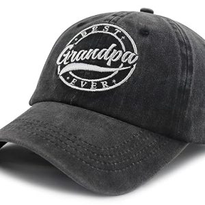 Embroidered Grandpa Baseball Cap – Best Papa Ever Hat Gift