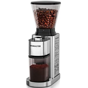 Aromaster Conical Burr Grinder: 48 Settings, Anti-static