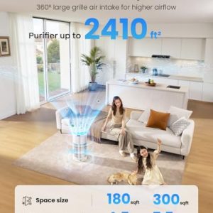 Yaber Smart HEPA Air Purifier: APP, Pets, PM2.5/VOC