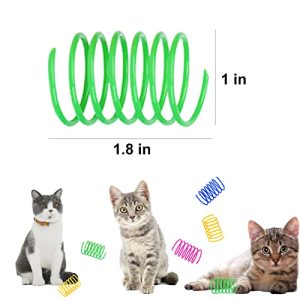 100 Pack Interactive Cat Spring Toys – Indoor Exercise