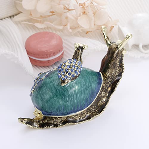 Hand-Painted Snail Trinket Box - Jewelry & Decor - Image 5