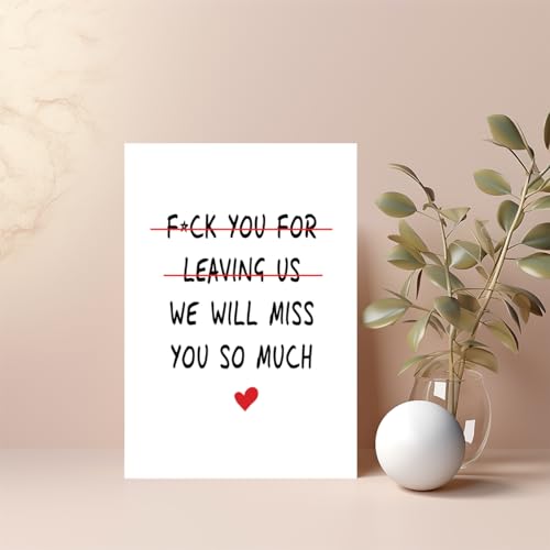 Funny Coworker Leaving Card: Farewell & New Job Wishes - Image 4